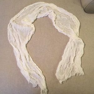 White scarf